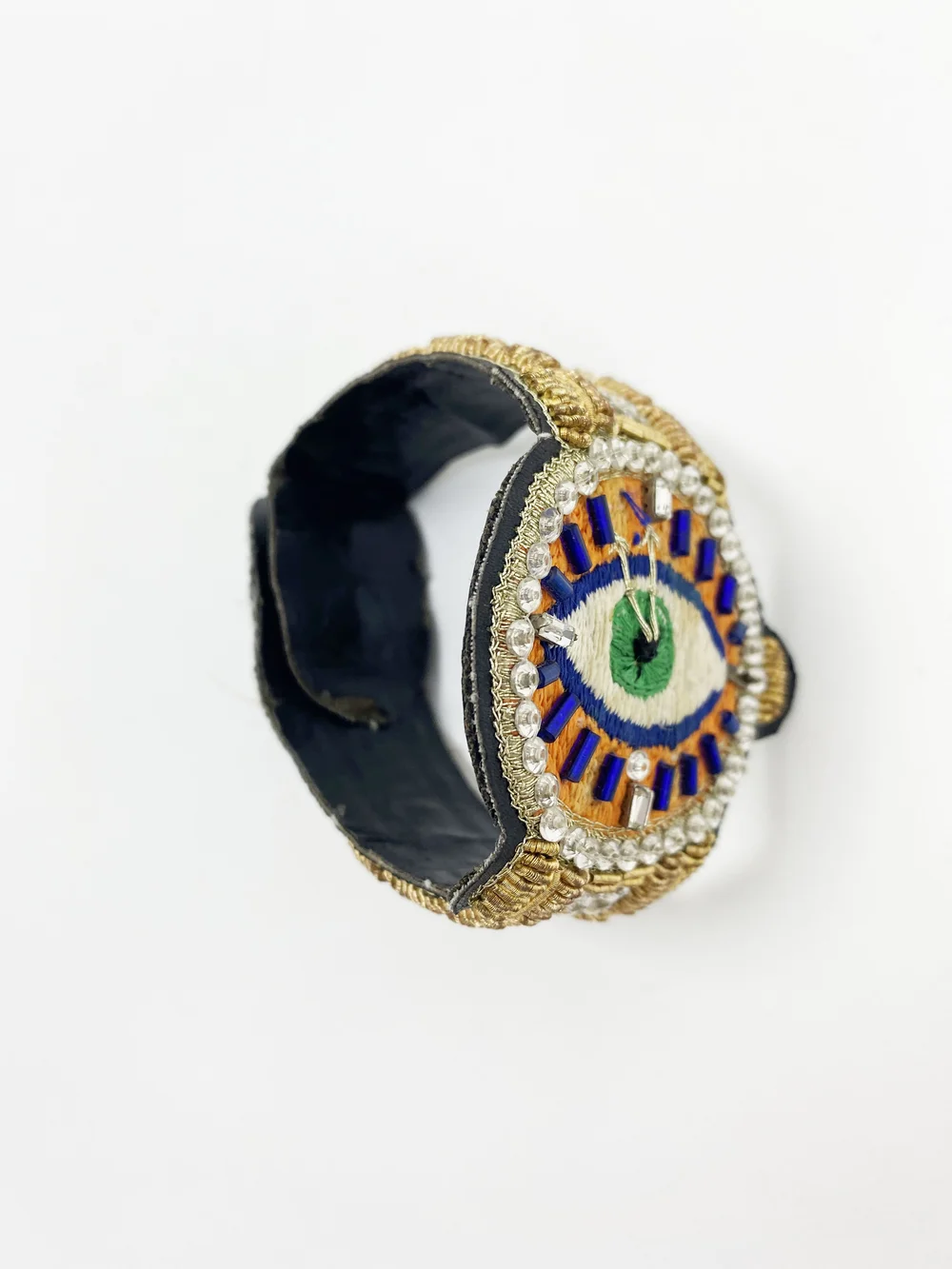 Walter Van Beirendonck embroidered watch bracelet — JAMES VELORIA