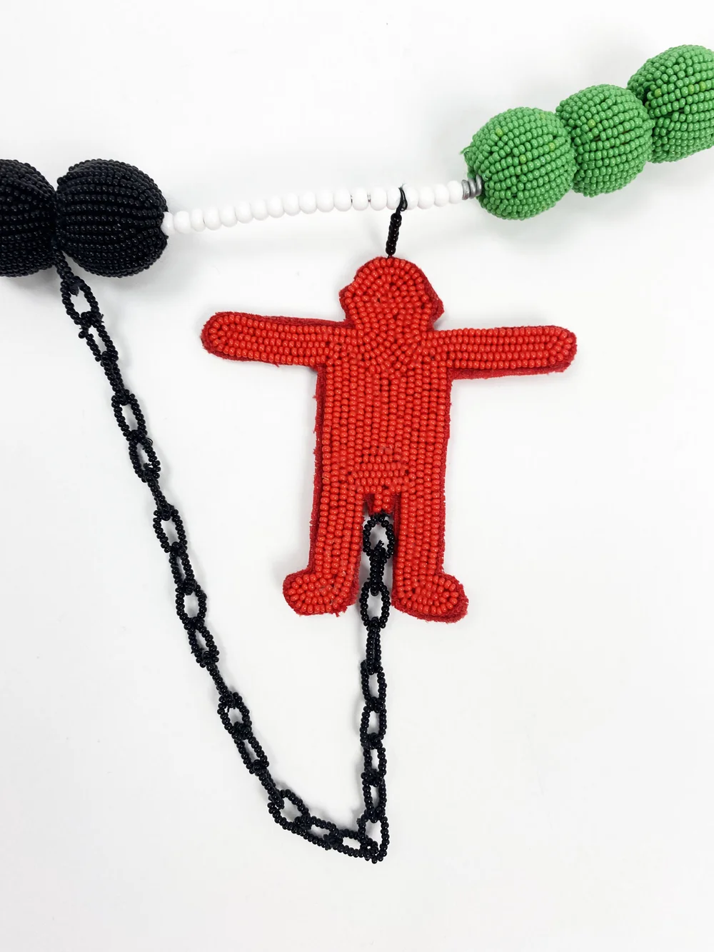 Walter Van Beirendonck beaded wire necklace — JAMES VELORIA