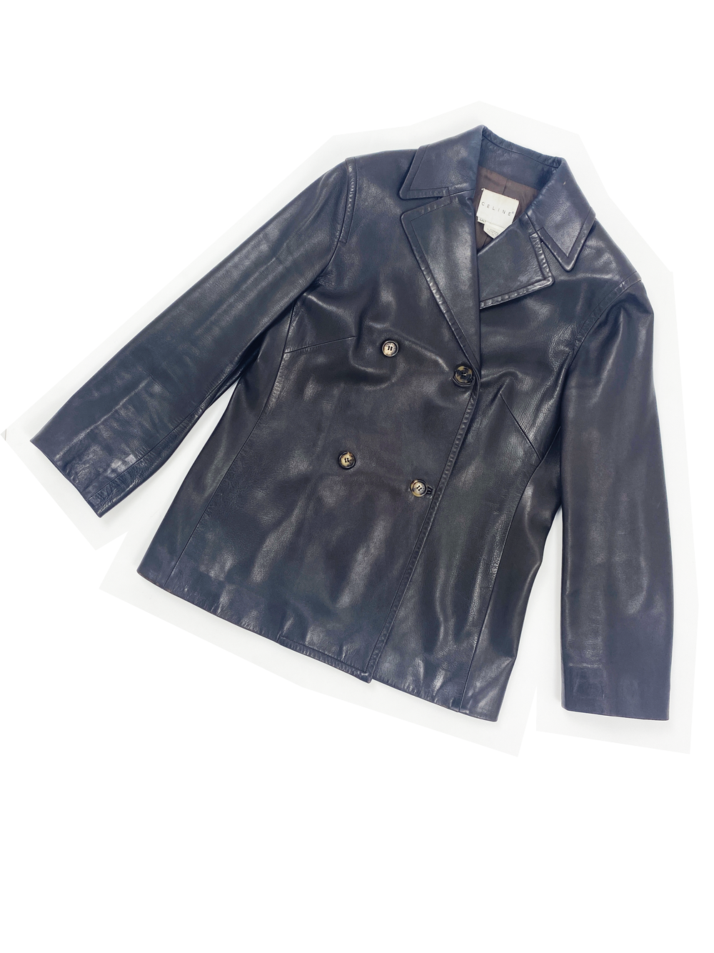 ジャケット・アウター CELINE/vintage leather coat Celine-90s-lamb-leather-blazer