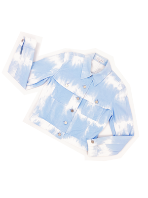 Celine S/S 2000 blue tie dye jacket — JAMES VELORIA