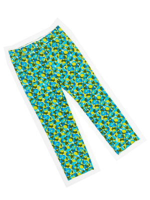 Celine green circle print pants — JAMES VELORIA