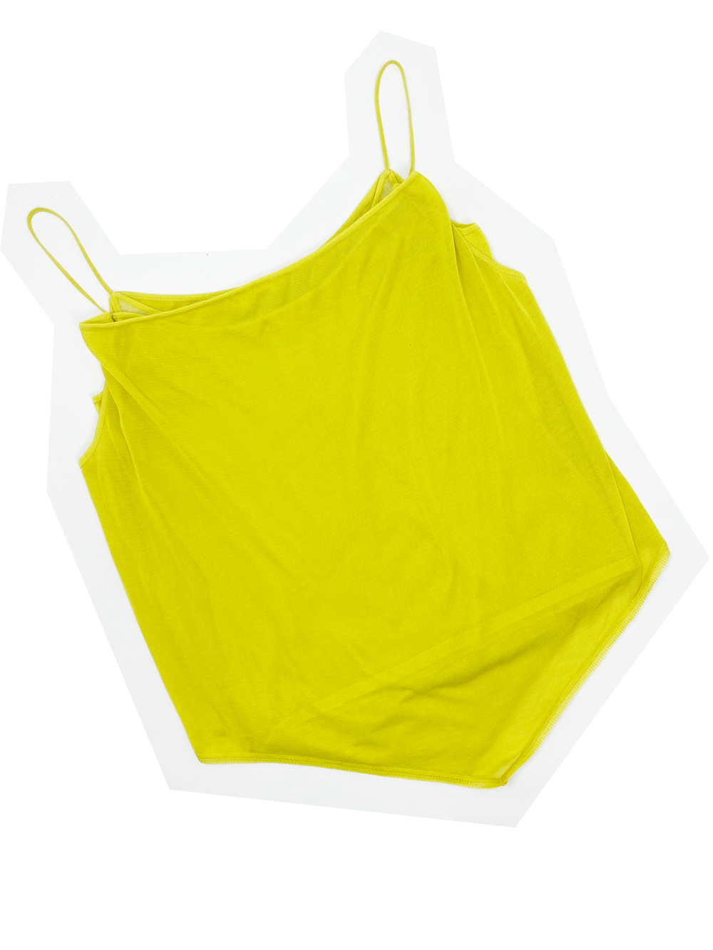 CELINE タンクトップ イエロー Mサイズ celine-yellow-layered-knit-