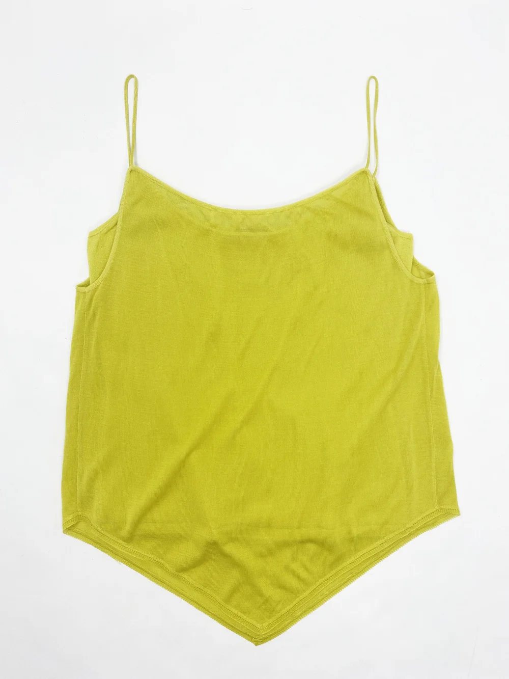 Celine yellow layered silk tank — JAMES VELORIA