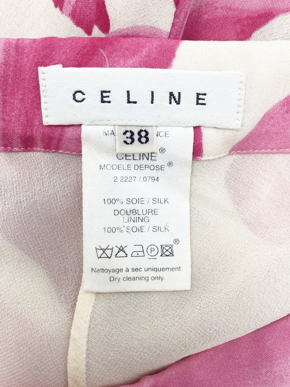 Celine S/S 2004 hibiscus print silk skirt — JAMES VELORIA