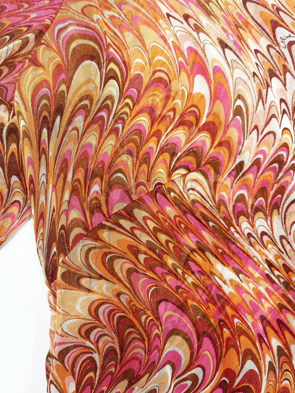 Celine S/S 2003 swirl print silk tunic — JAMES VELORIA