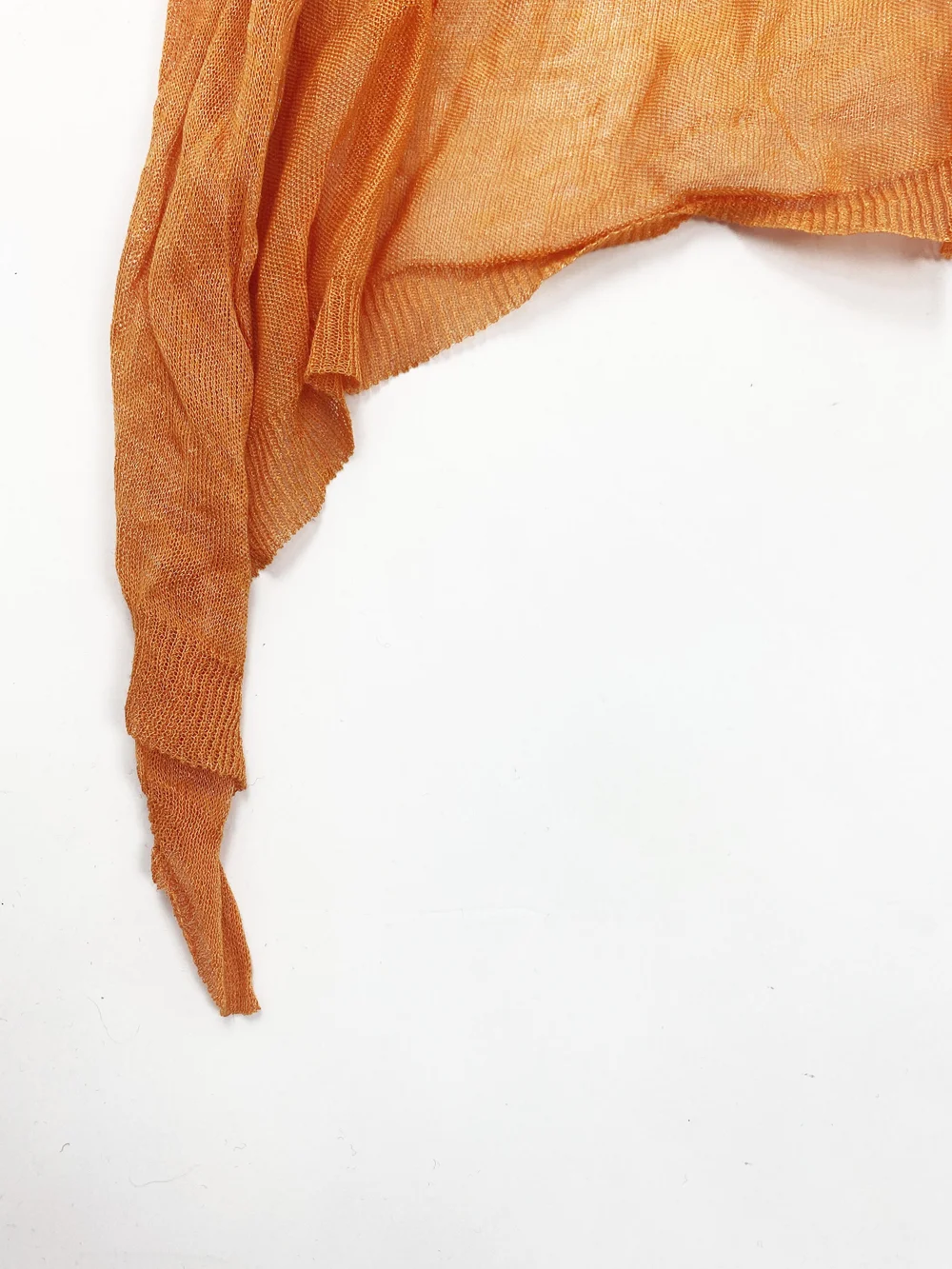 Celine S/S 2003 orange metal knit sarong — JAMES VELORIA