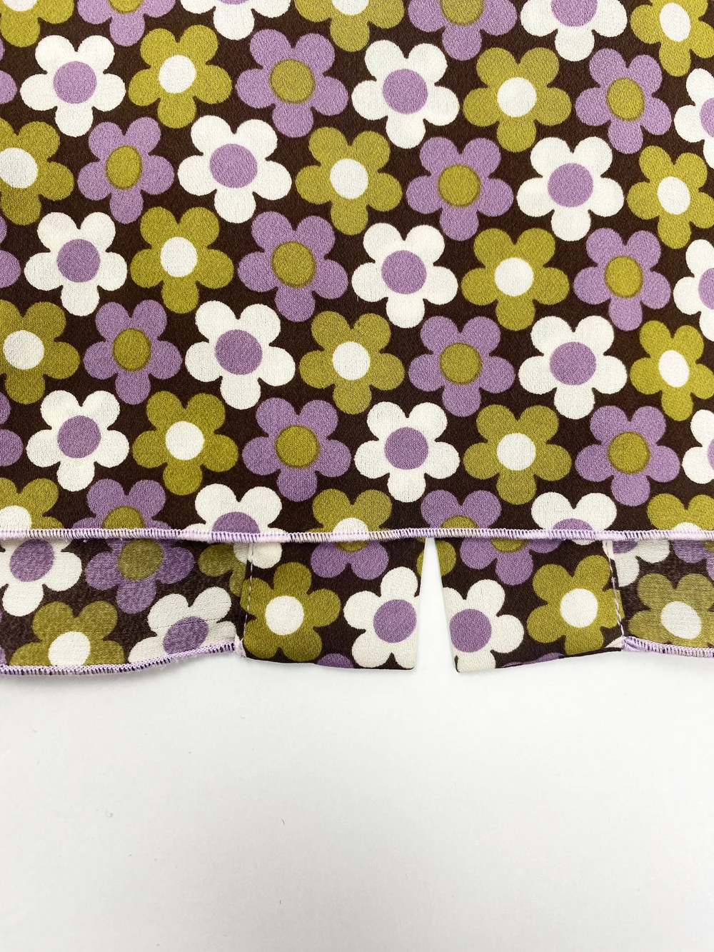 Celine S/S 2002 purple flower print silk skirt — JAMES VELORIA