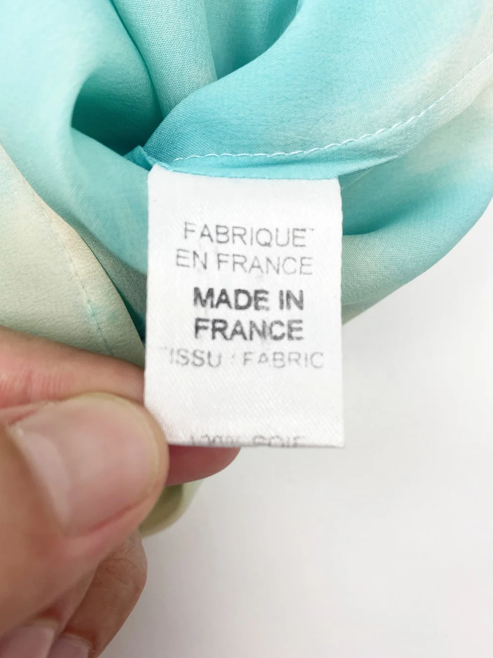 Celine S/S 2000 turquoise tie dye print shirt — JAMES VELORIA