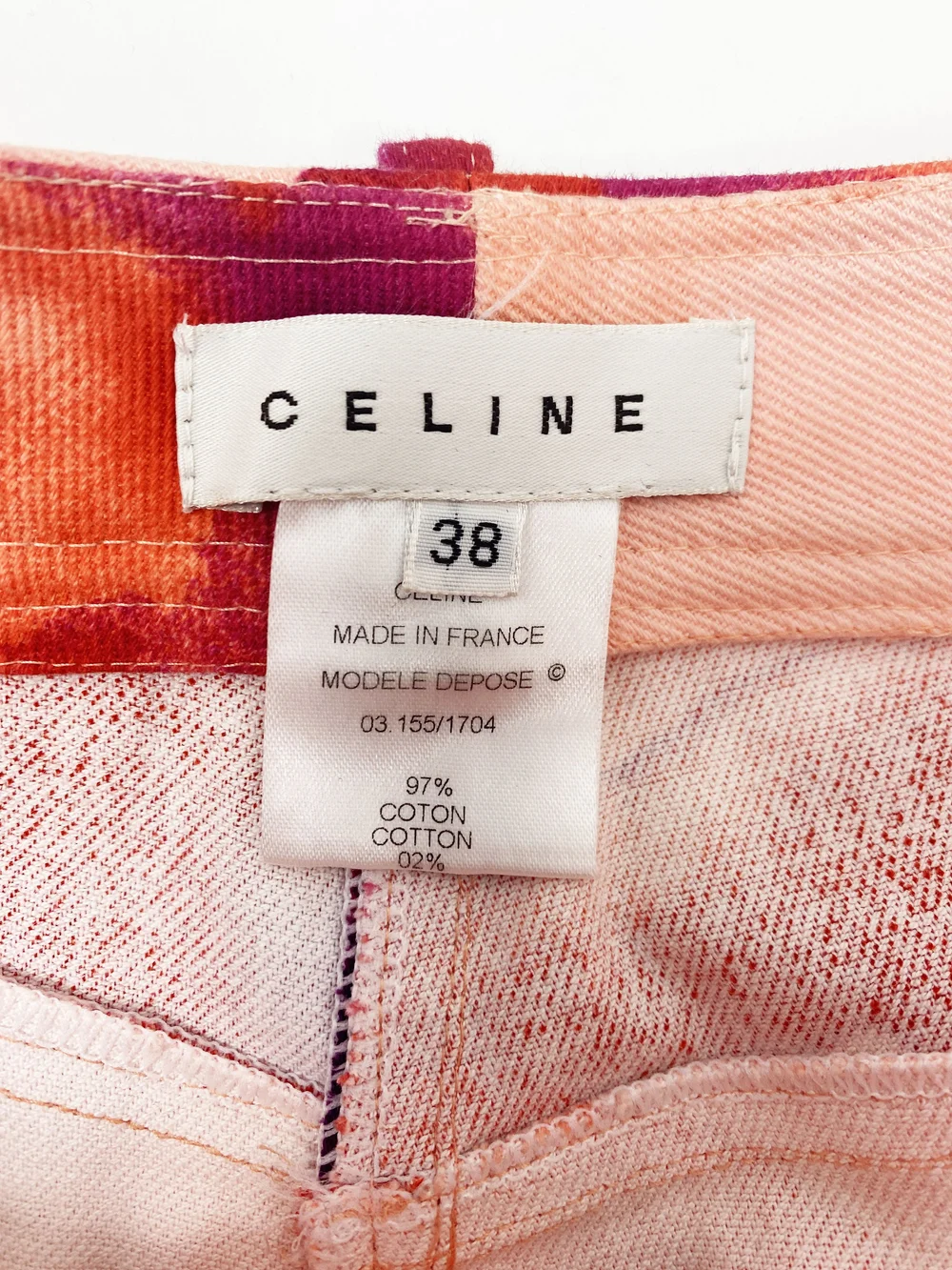 Celine poppy print tie dye pants — JAMES VELORIA