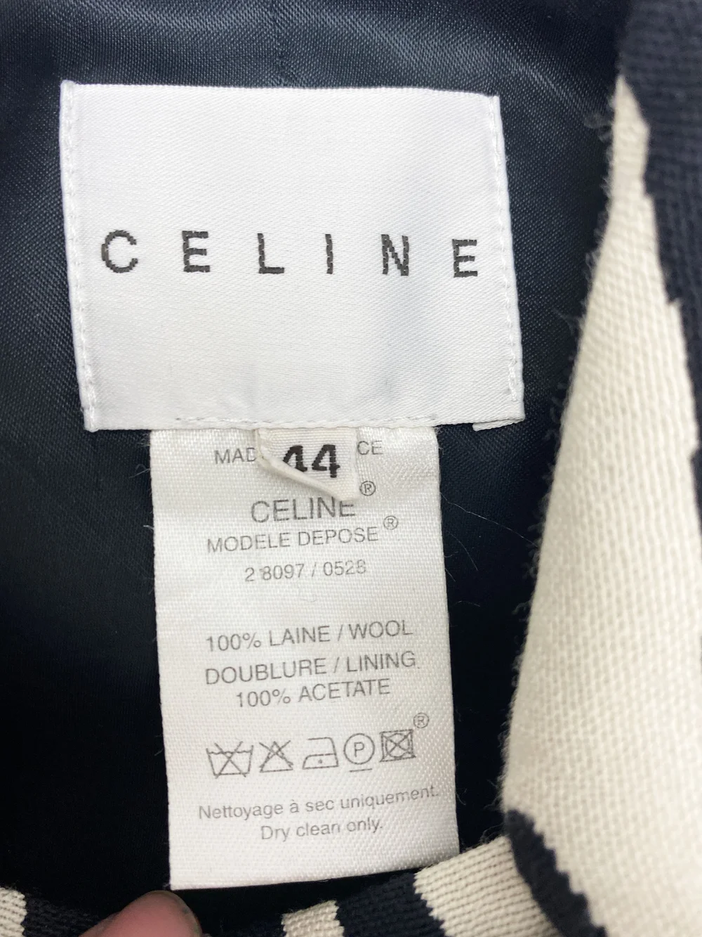 CELINE確認画像 Celine F/W 2003 zebra print coat — JAMES VELORIA