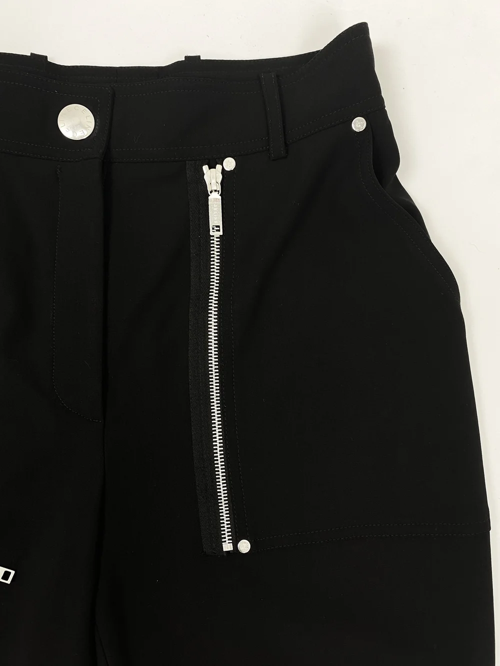 Celine F/W 2003 black zipper pants — JAMES VELORIA