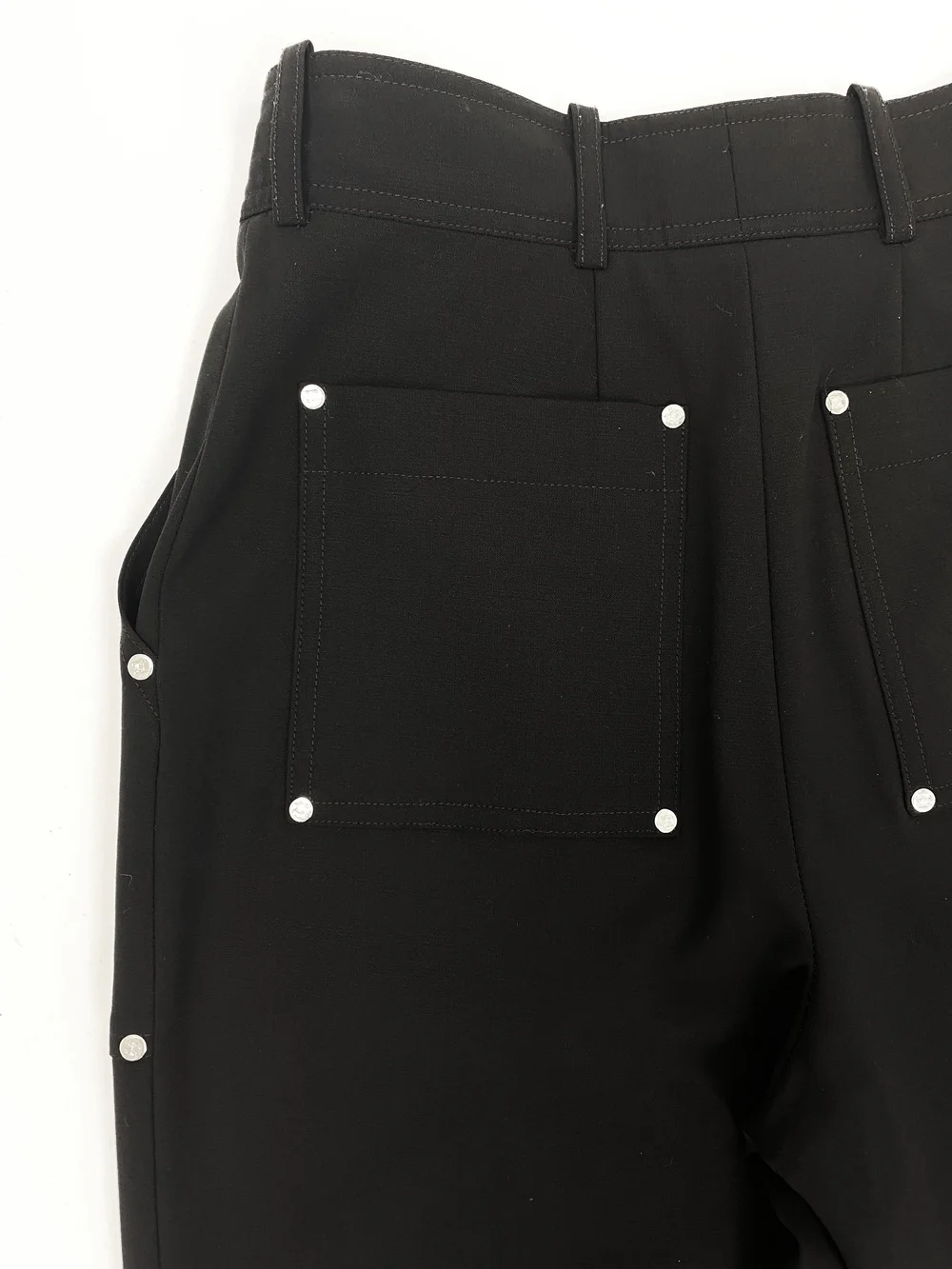 Celine F/W 2003 black zipper pants — JAMES VELORIA