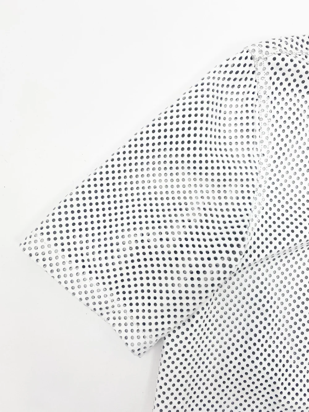 Celine S/S 2000 white perforated leather top — JAMES VELORIA