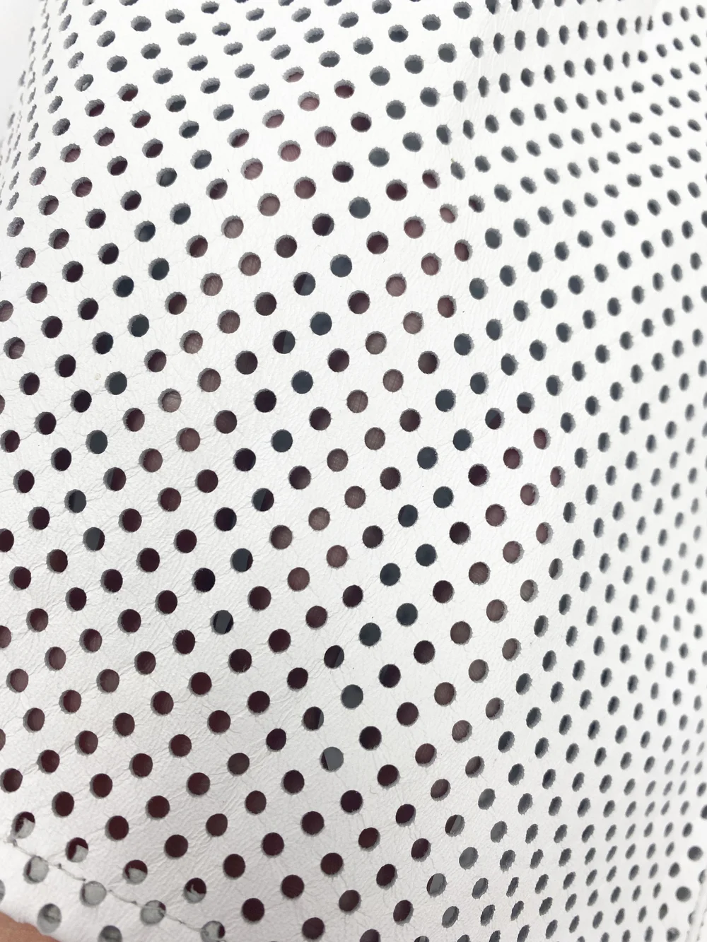 Celine S/S 2000 white perforated leather top — JAMES VELORIA