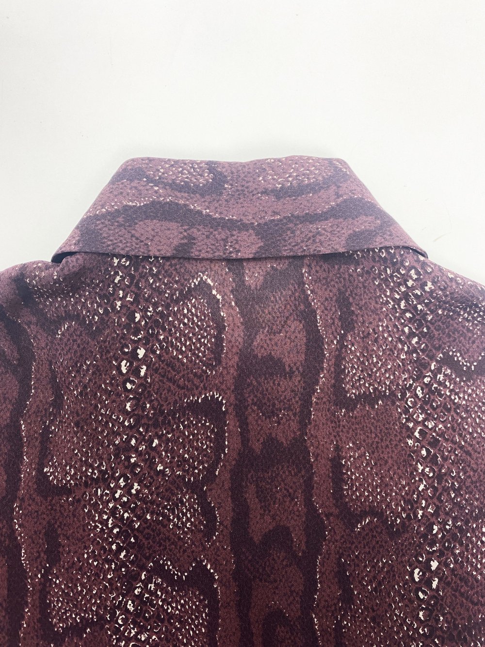 Celine F/W 2002 red snake print silk shirt — JAMES VELORIA