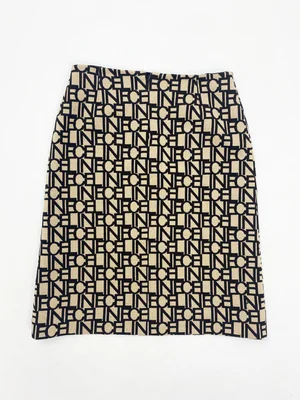 vintage celine skirt logo 38 セリーヌ Celine logo print knit skirt — JAMES VELORIA