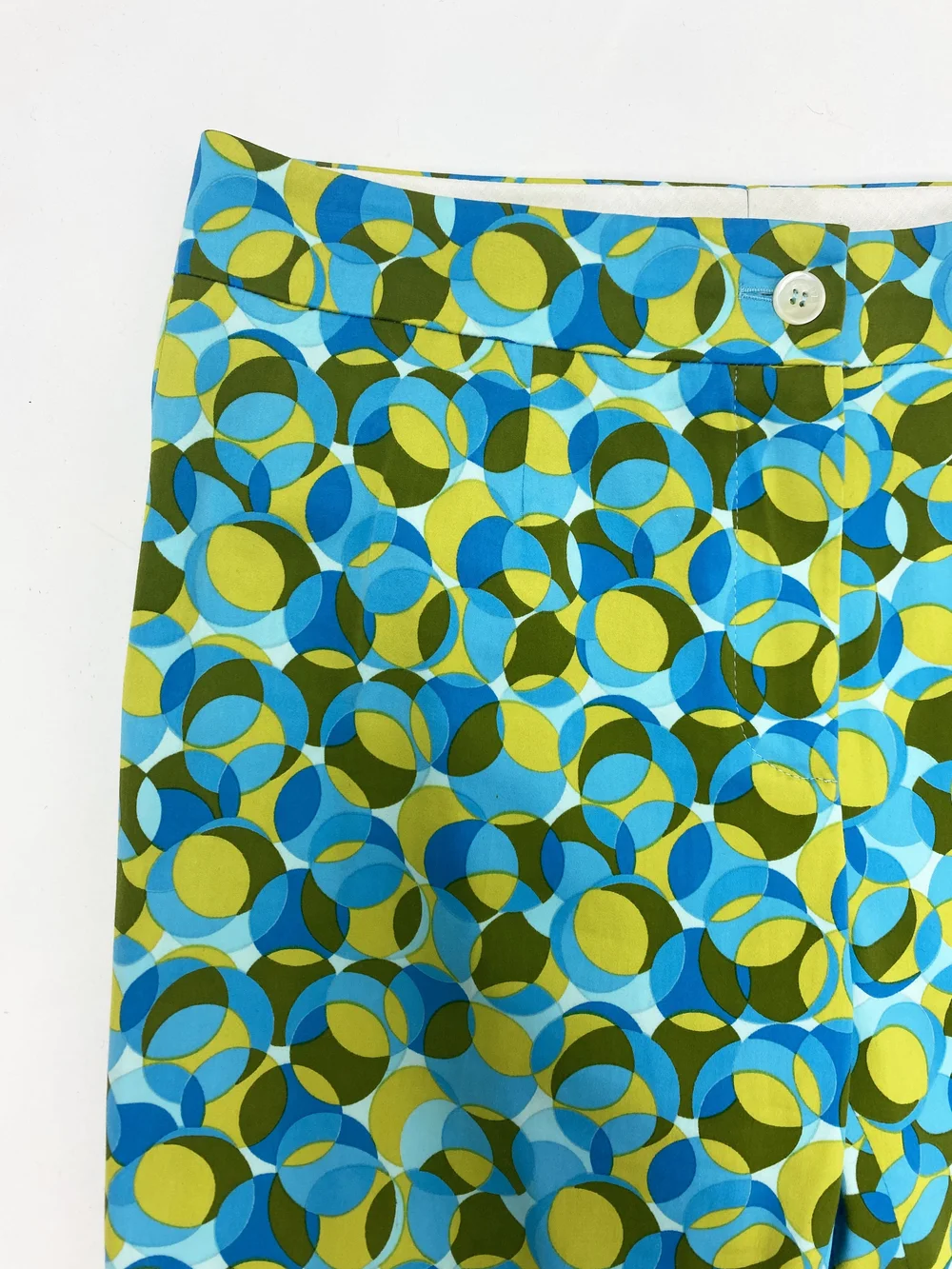 Celine green circle print pants — JAMES VELORIA