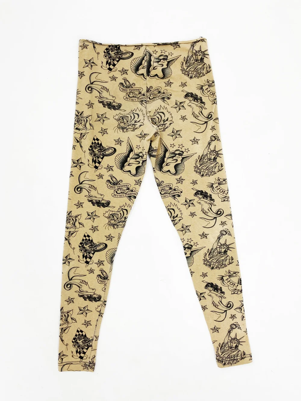 Betsey Johnson 90s tattoo print top and leggings set  JAMES VELORIA