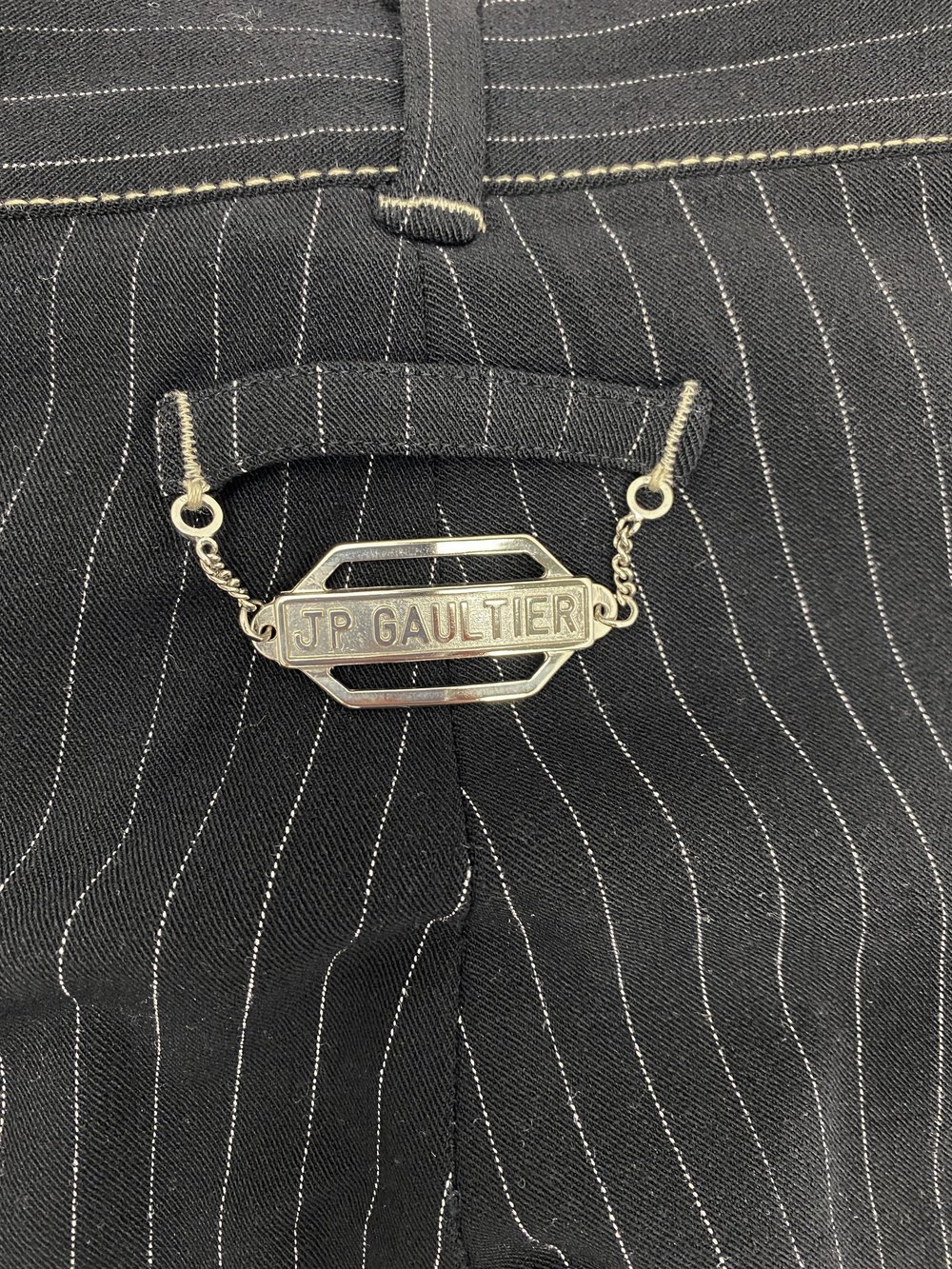 Jean Paul Gaultier F/W 1992 leather panel suit — JAMES VELORIA