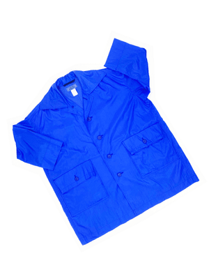 Issey Miyake Windcoat 90s blue packable trench — JAMES VELORIA