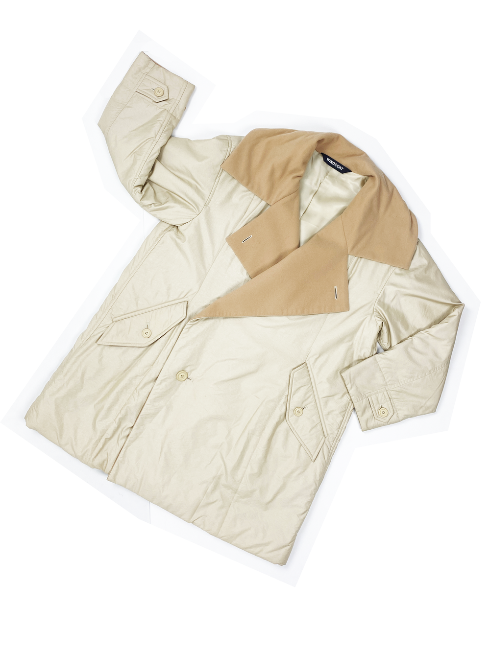 Issey Miyake Windcoat 90s beige trench coat — JAMES VELORIA