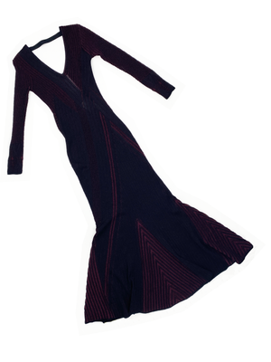 Roberto Cavalli red and black knit gown  JAMES VELORIA