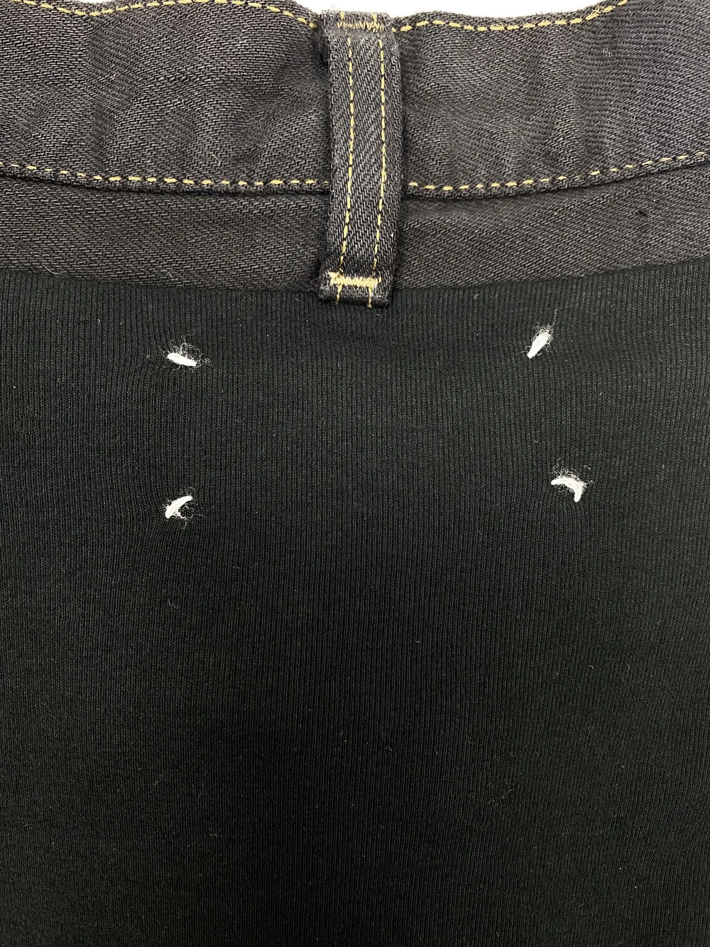 Maison Martin Margiela F/W 2003 artisanal jeans waistband shirt