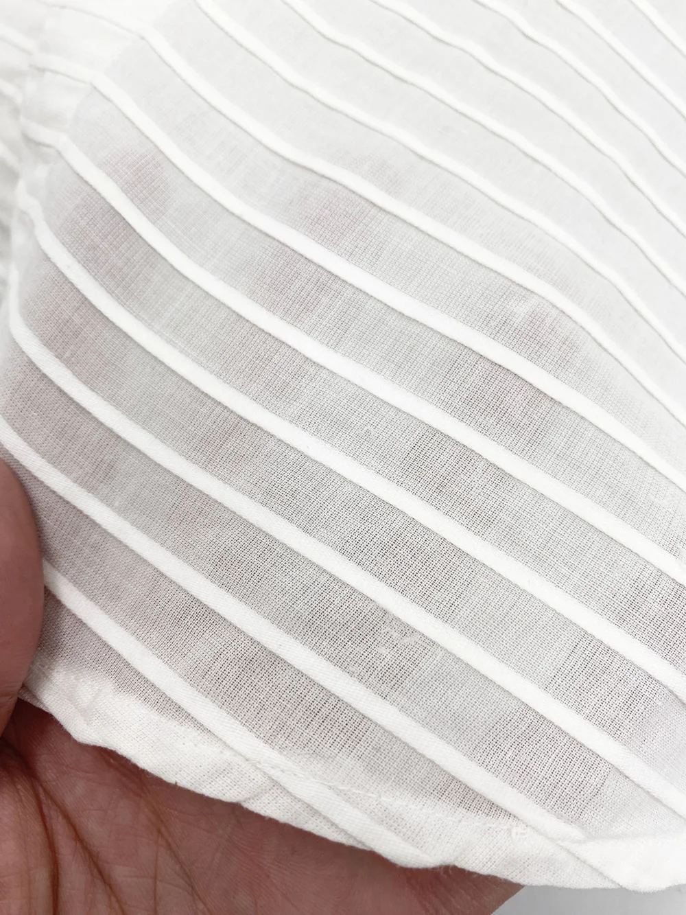 Calugi e Giannelli 80s pleated white cotton shirt — JAMES VELORIA