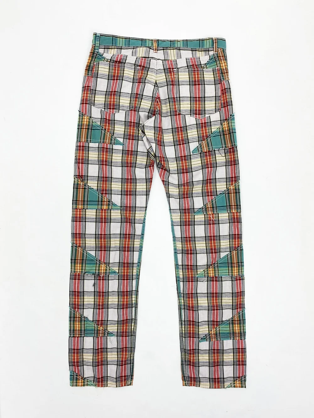 Comme des Garçons HOMME Check Pants COMME des GARCONS HOMME PLUS Patchwork Pants Size L(K-134498