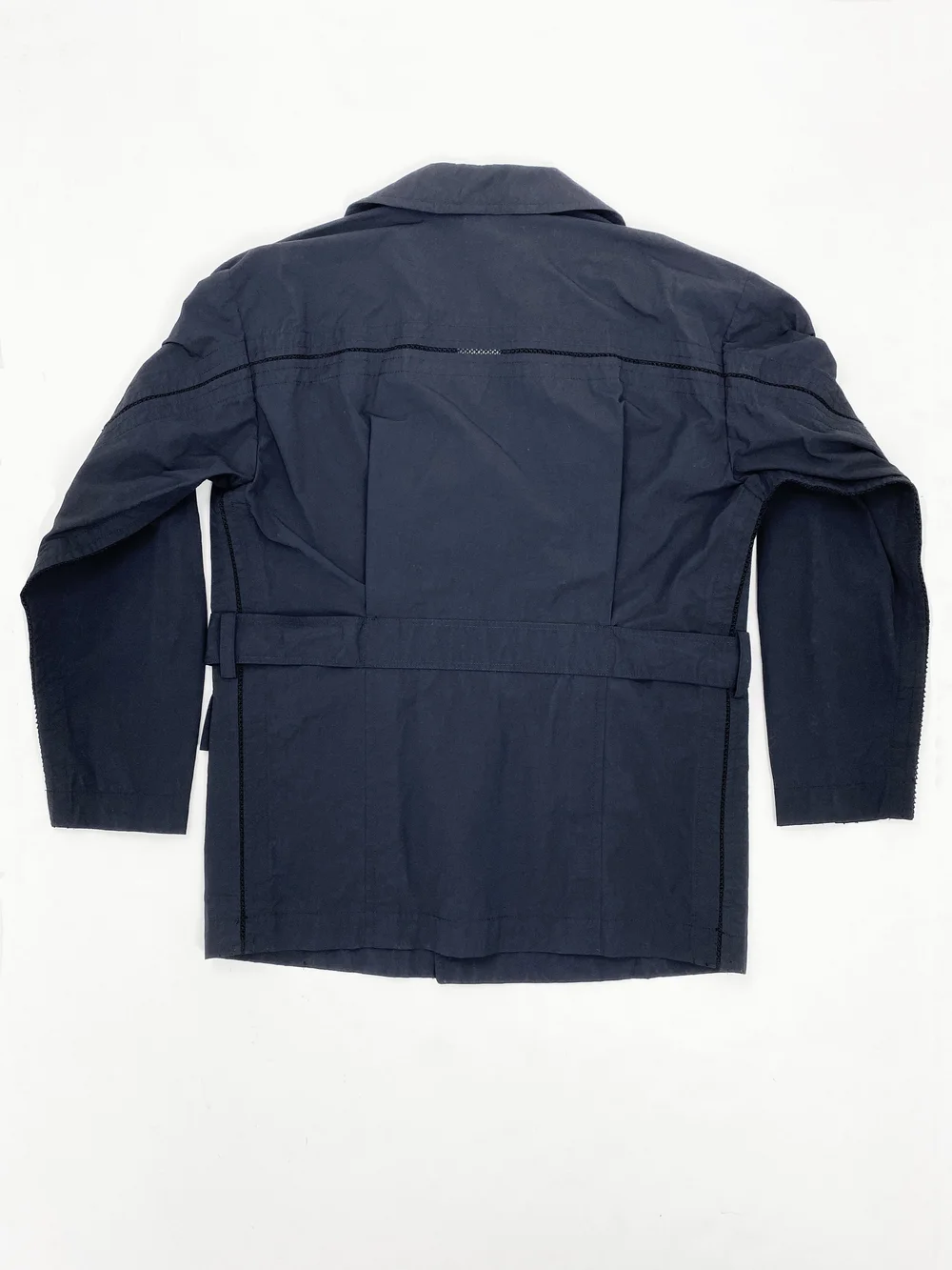 Issey Miyake Men segmented trench coat — JAMES VELORIA