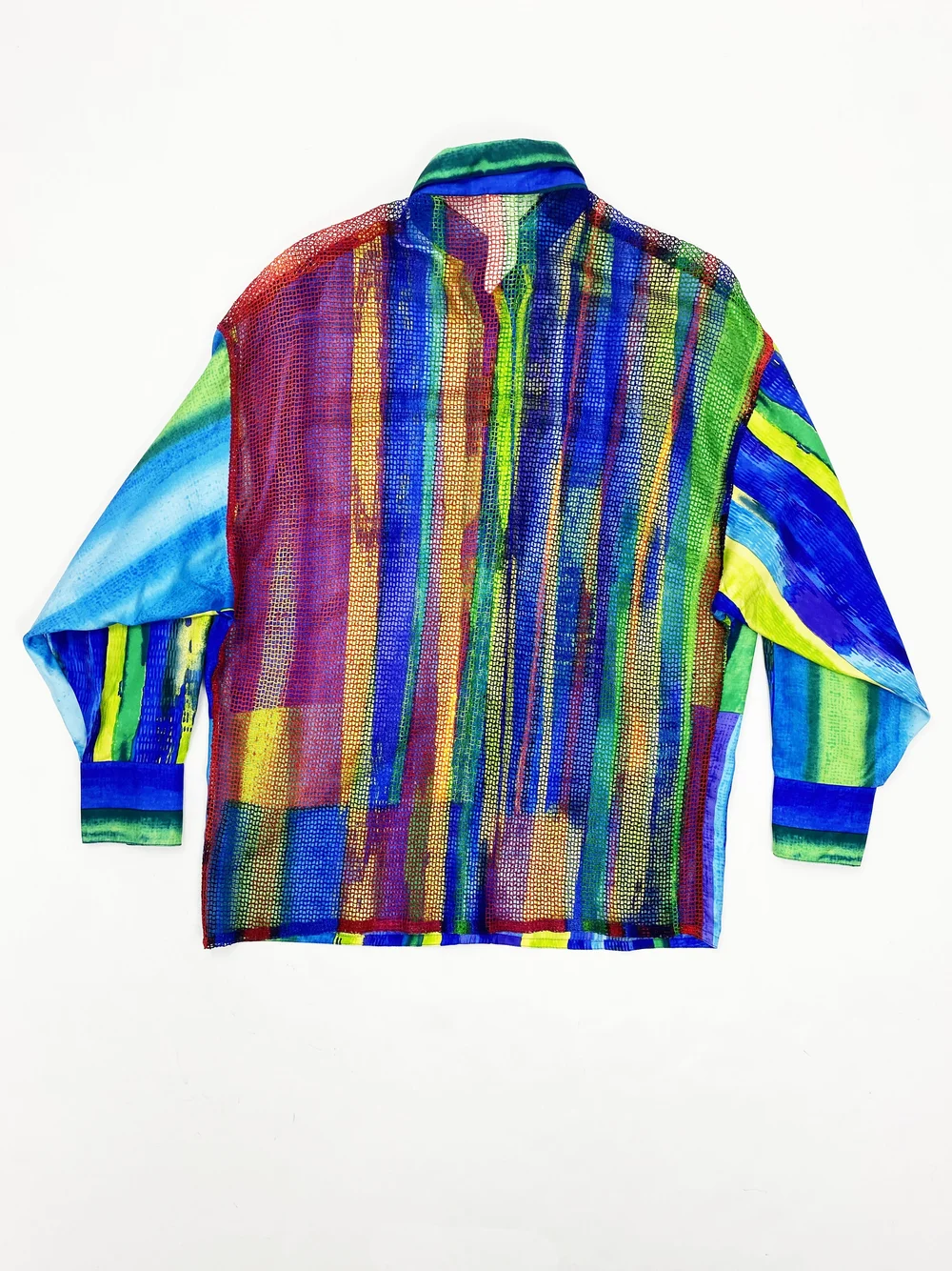 Gianni Versace S/S 1994 mesh back silk shirt — JAMES VELORIA