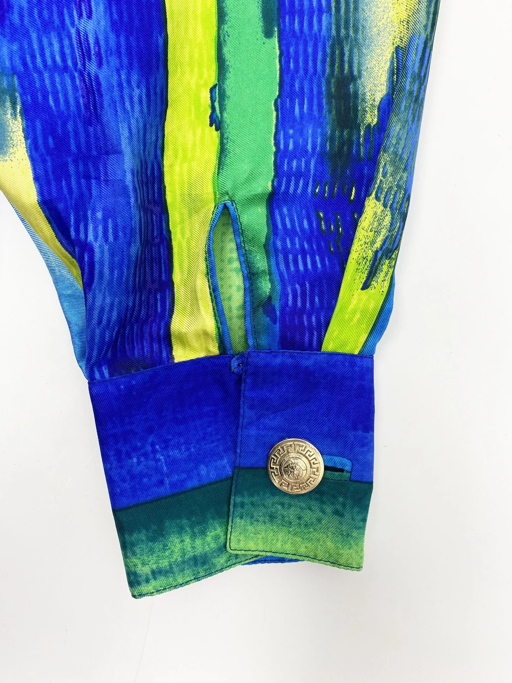Gianni Versace S/S 1994 mesh back silk shirt — JAMES VELORIA