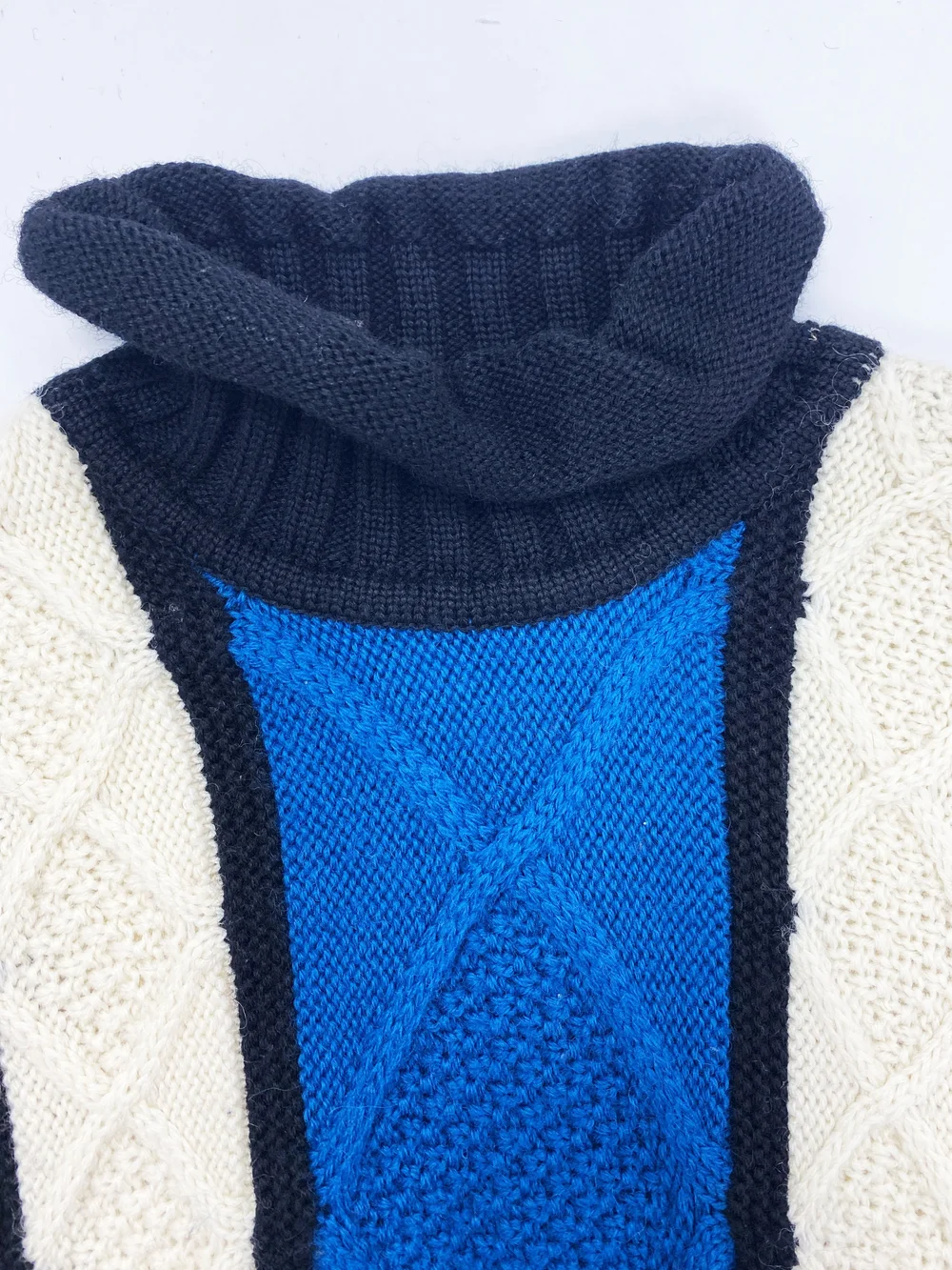 Jean Paul Gaultier 90s cable knit sweater — JAMES VELORIA