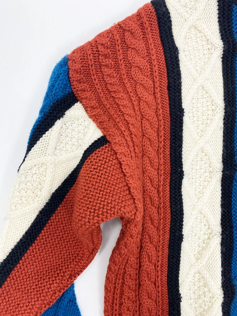 Jean Paul Gaultier 90s cable knit sweater — JAMES VELORIA