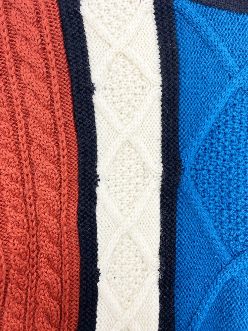 Jean Paul Gaultier 90s cable knit sweater — JAMES VELORIA