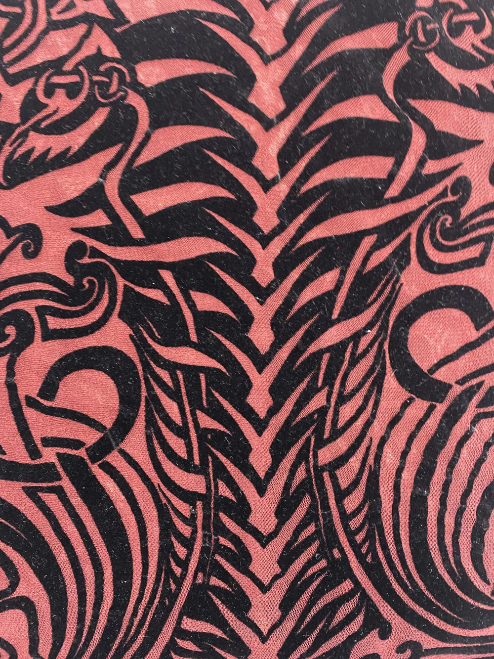 Jean Paul Gaultier S/S 1996 flocked tattoo print mesh top — JAMES