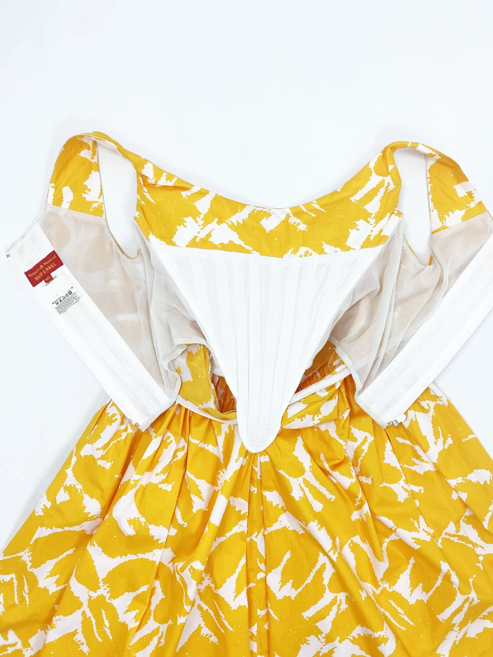 Vivienne Westwood S/S 2005 yellow corset dress — JAMES VELORIA - Main Image