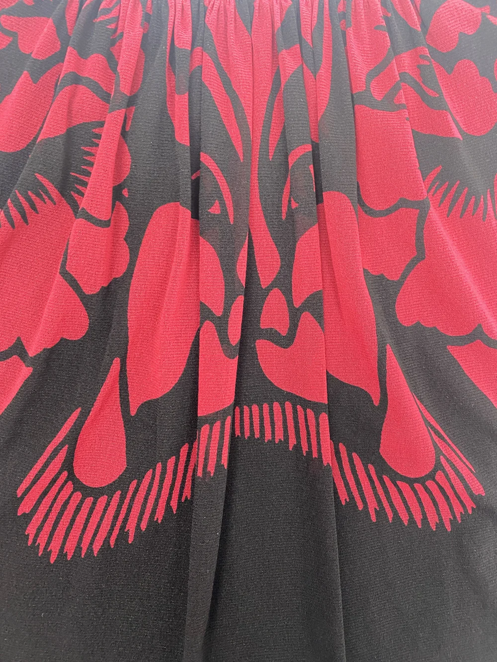 Vivienne Tam 90s mask print mesh skirt — JAMES VELORIA
