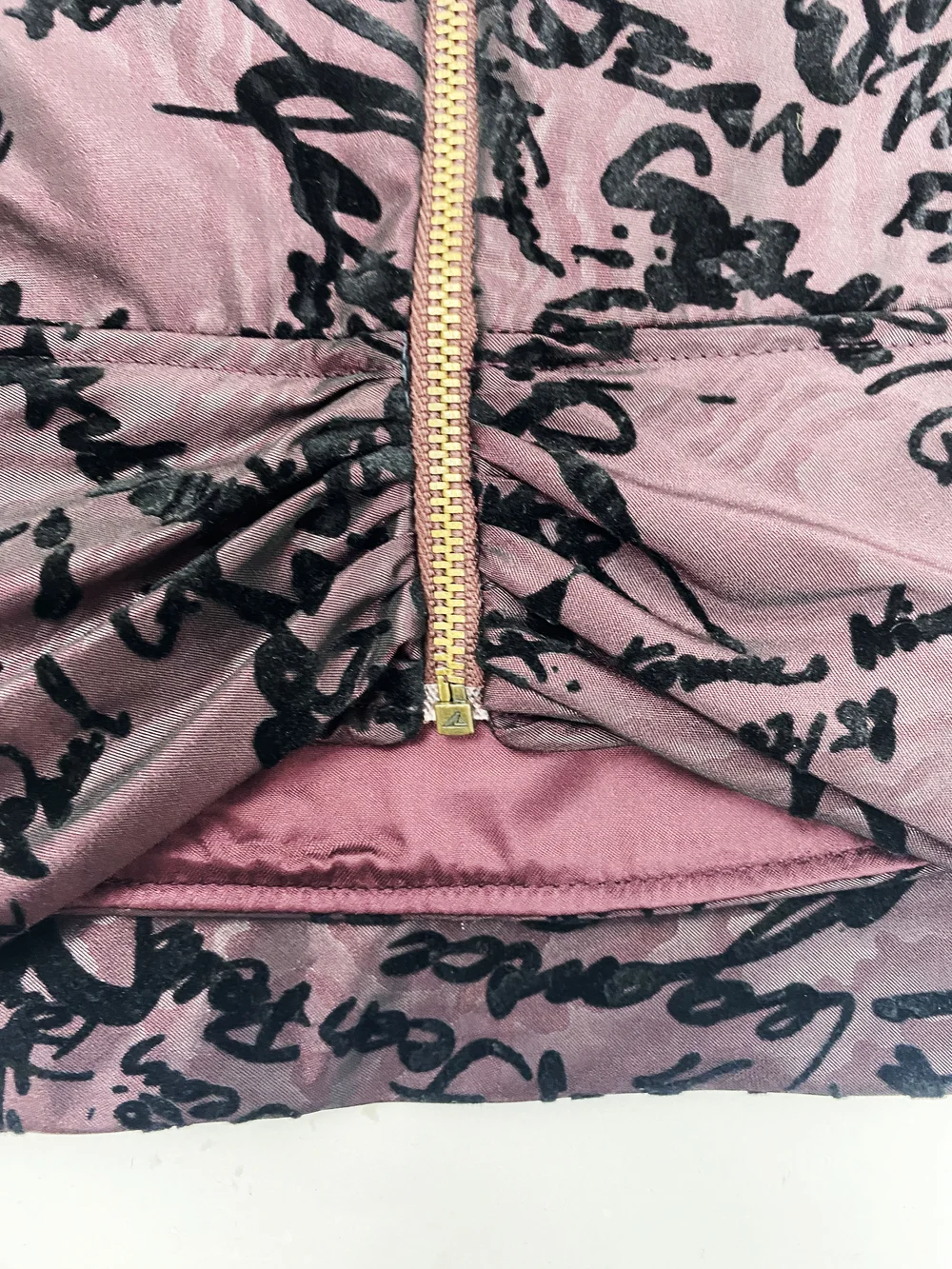 Jean Paul Gaultier F/W 1997 logo brocade bustier — JAMES VELORIA