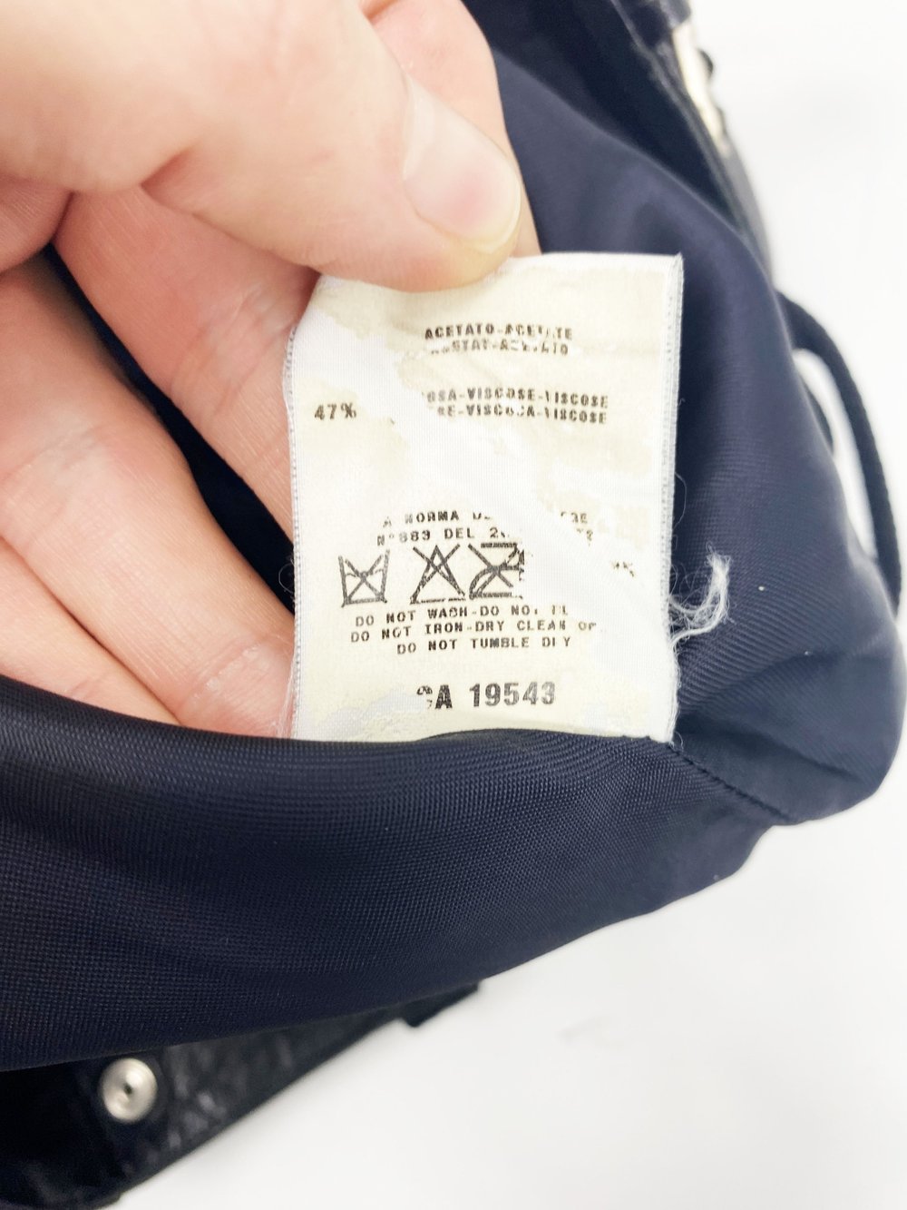 Helmut Lang F/W 1999 astro biker leather pants — JAMES VELORIA