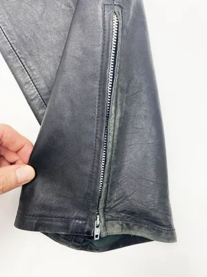 Helmut Lang F/W 1999 astro biker leather pants — JAMES VELORIA