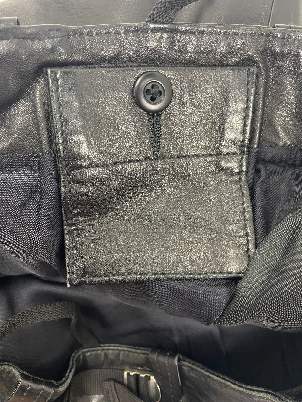 Helmut Lang F/W 1999 astro biker leather pants — JAMES VELORIA