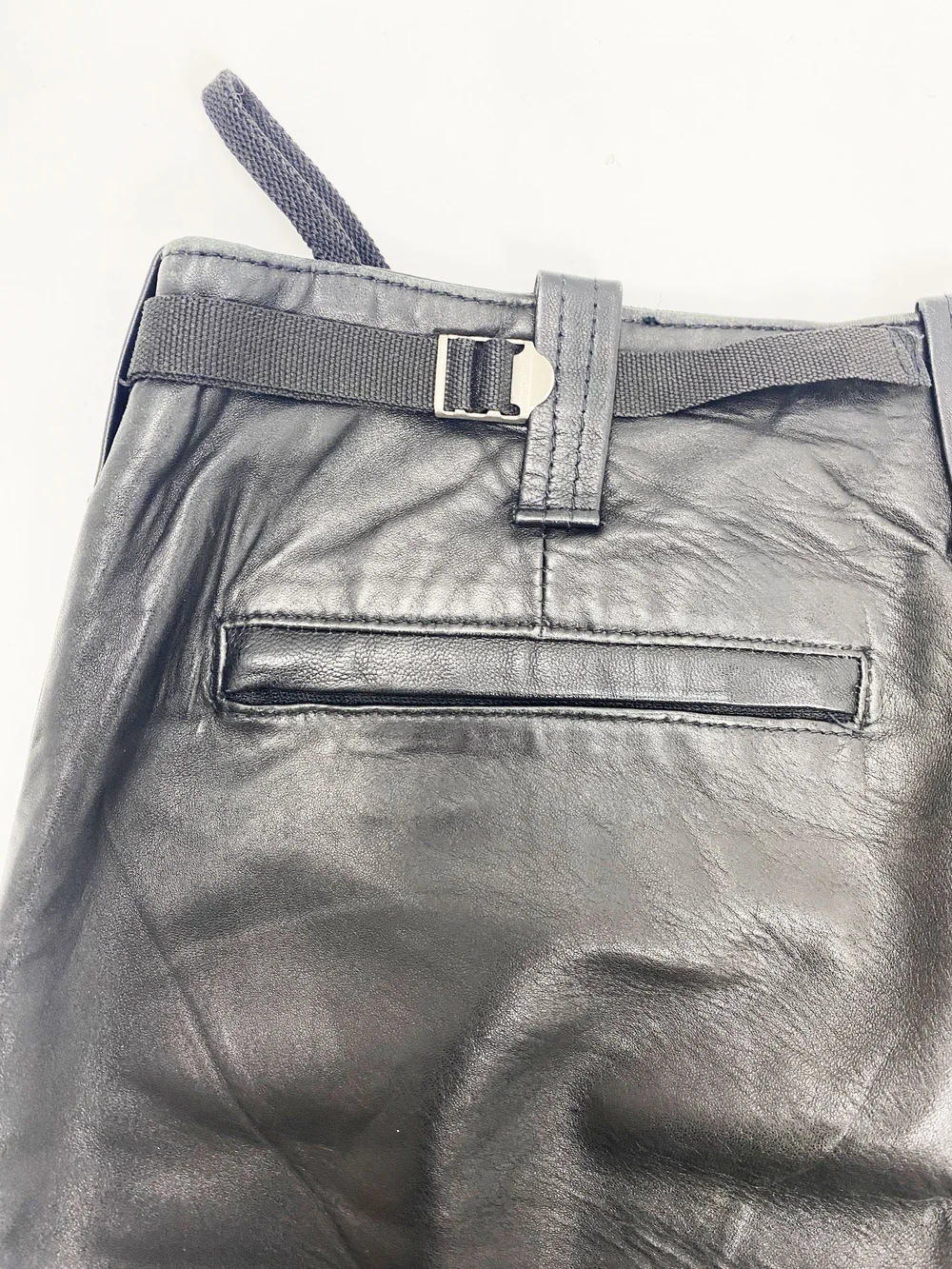 Helmut Lang F/W 1999 astro biker leather pants — JAMES VELORIA