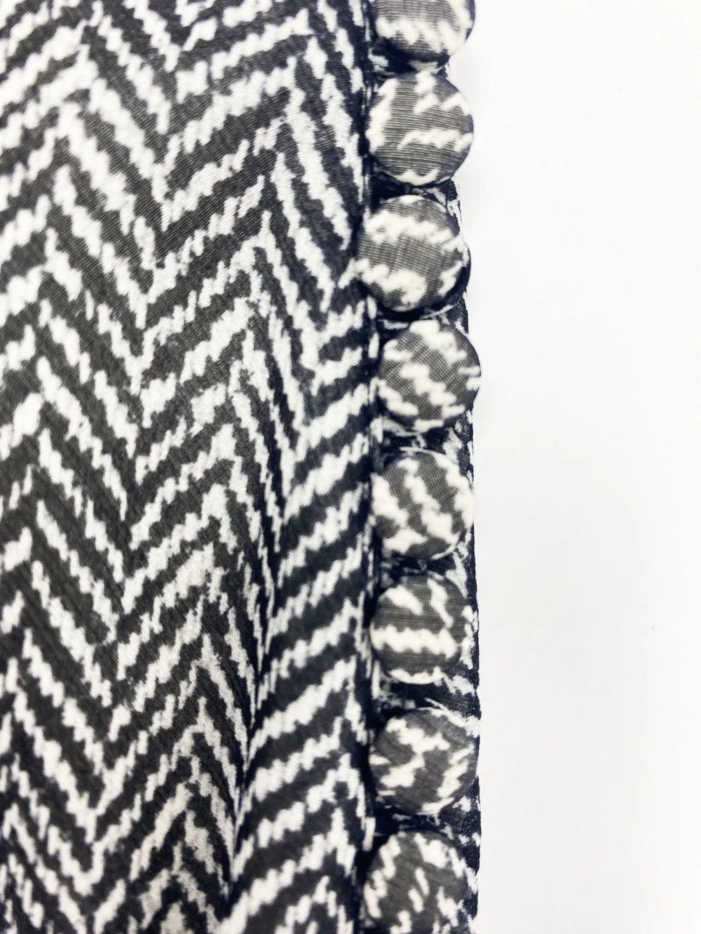 John Galliano S/S 2001 herringbone print silk skirt — JAMES VELORIA