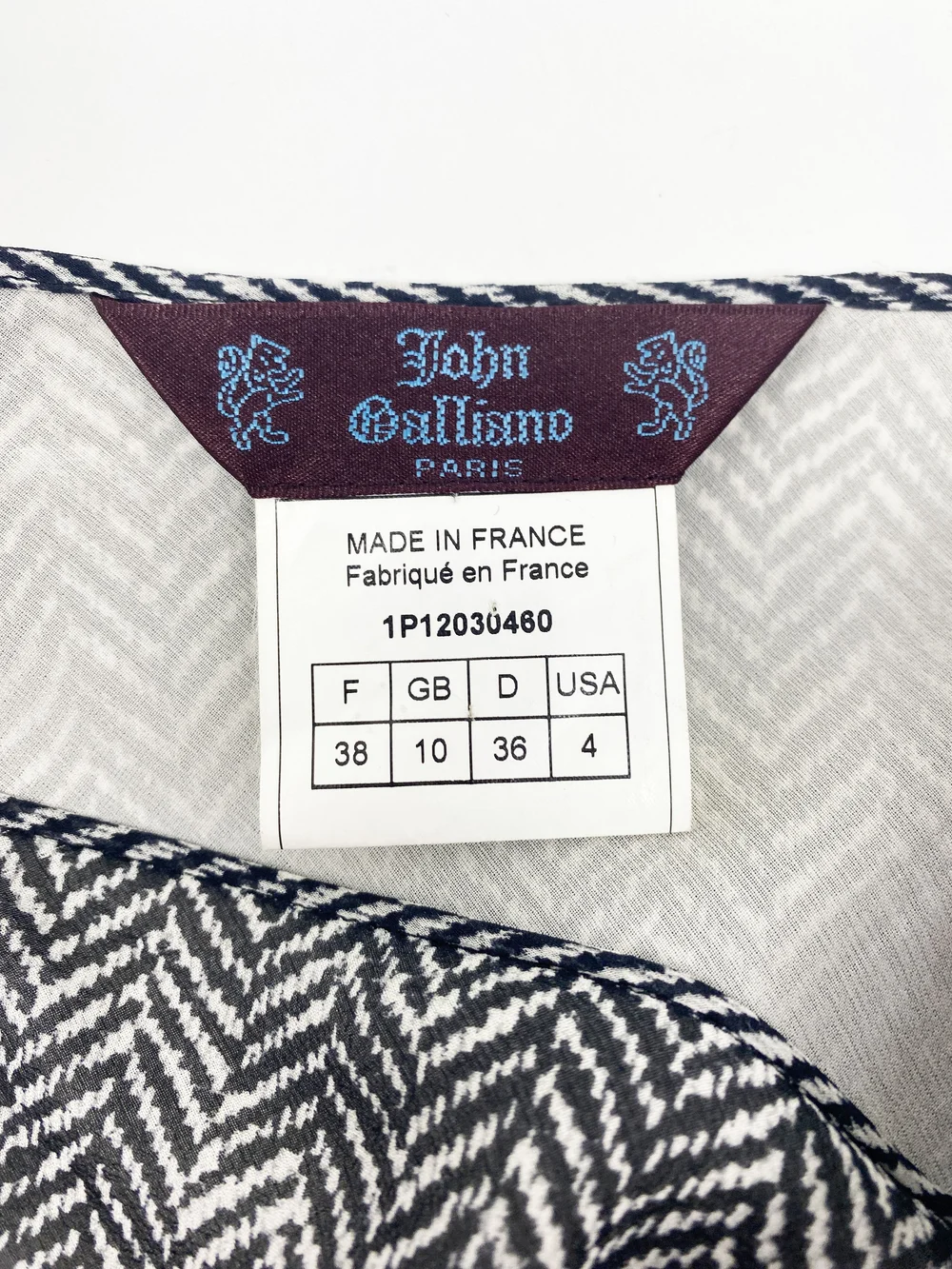 jhon galliano シルク　サルエルパンツ John Galliano S/S 2001 herringbone print silk skirt — JAMES VELORIA