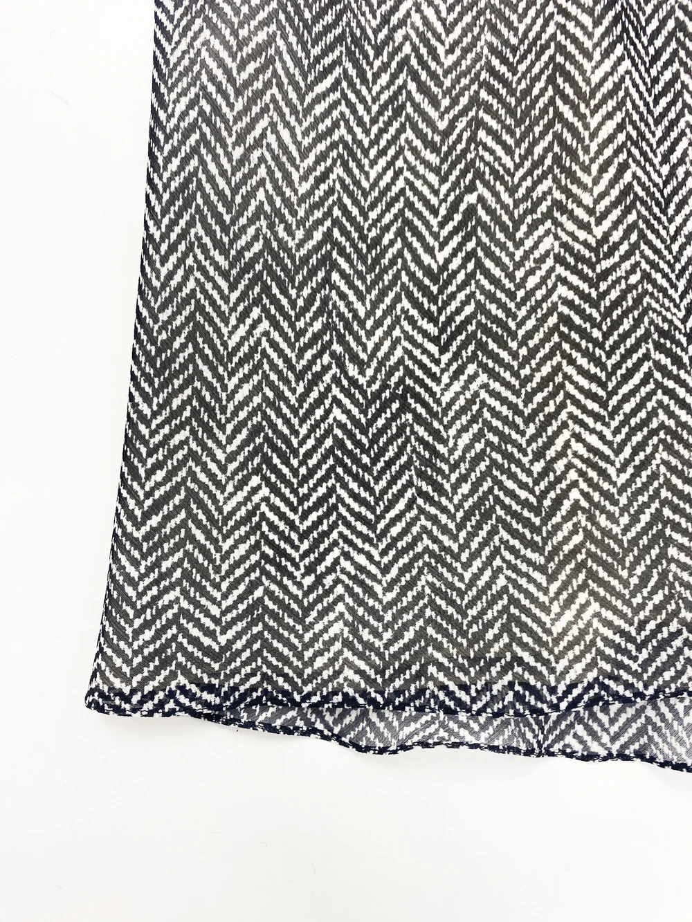 John Galliano S/S 2001 herringbone print silk skirt — JAMES VELORIA