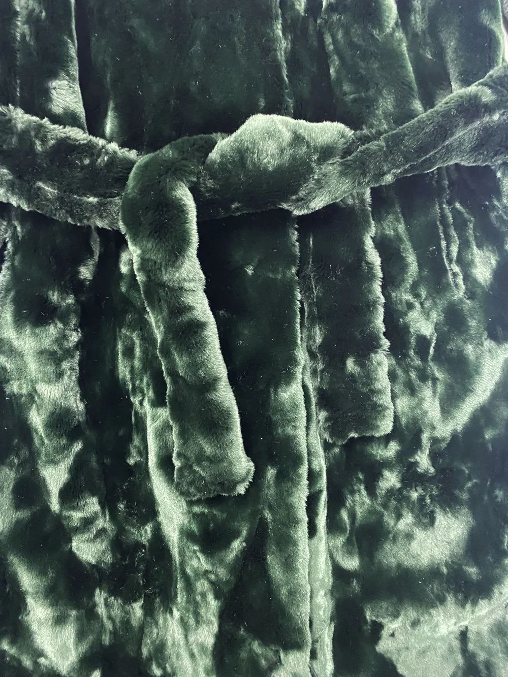 Sonia Rykiel 90s green faux fur coat — JAMES VELORIA