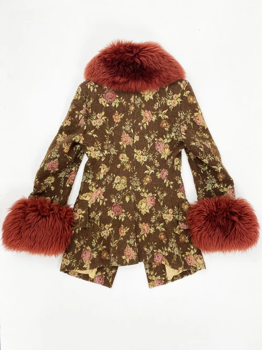 Vivienne Westwood F/W 1998 faux fur trim coat — JAMES VELORIA