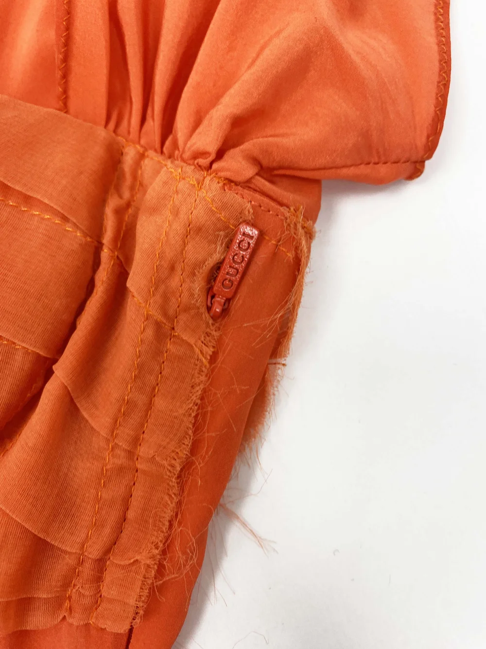 chinese dress ladies Draped Lace Dress Set in Orange main image 1