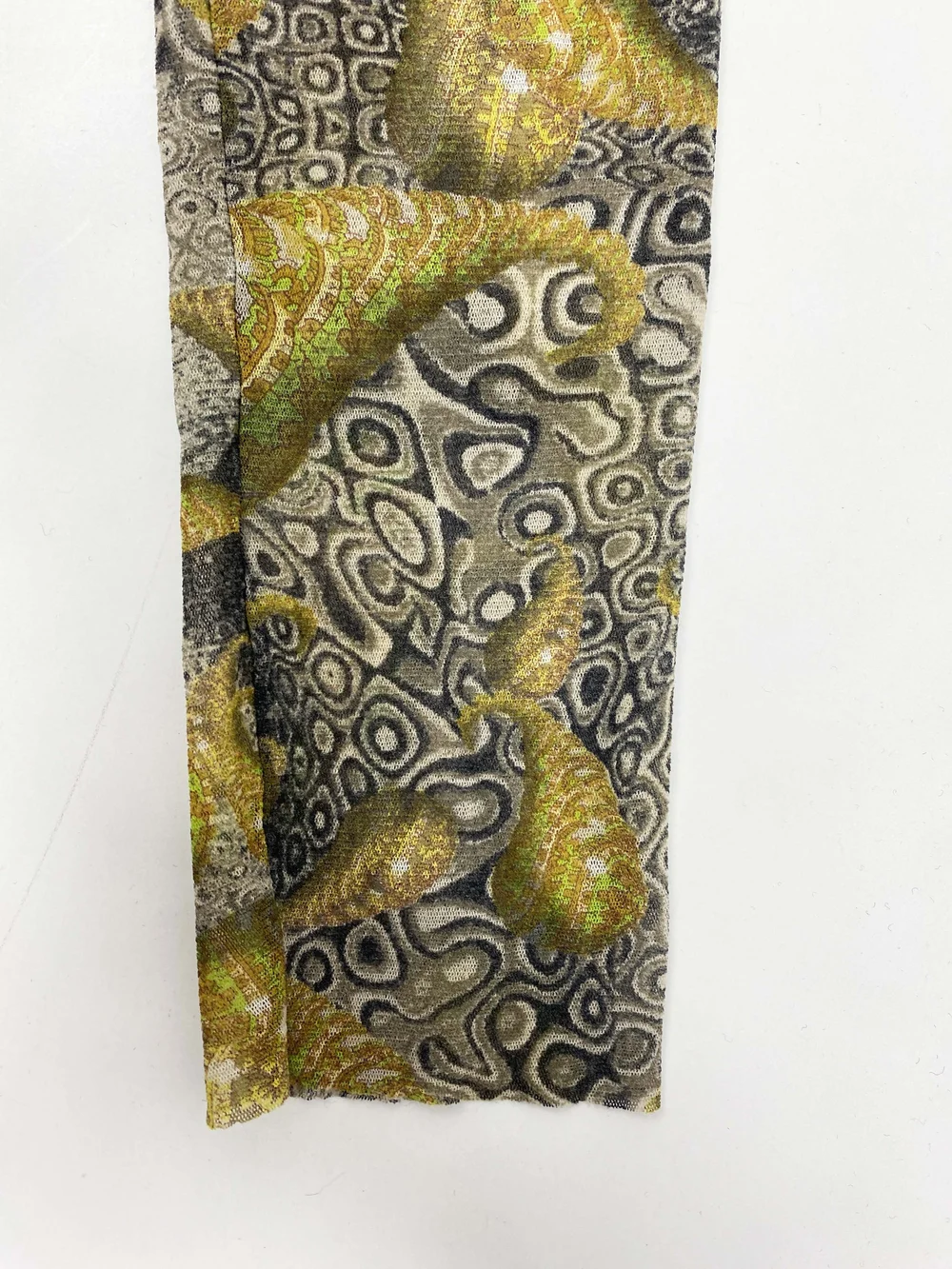 Jean Paul GAULTIER 蛇柄 ノースリーブ トップス Jean Paul Gaultier F/W 1996 psychedelic print mesh top — JAMES VELORIA